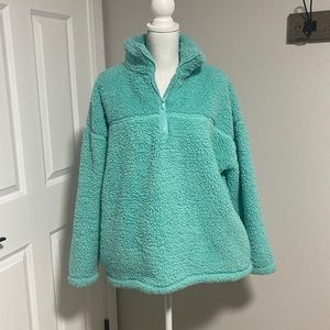 Mint Sherpa Pullover